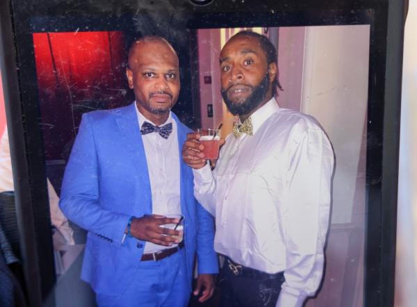 Rahsaun Williams, 39 and his brother Charles Williams, 47 pose in this family photo taken at a wedding a few mo<em></em>nths ago.
