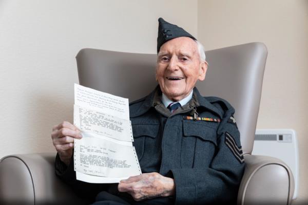 Bernard Morgan said ahead of his 100 birthday that he plans to keep the message in his family, choosing not to give it to museums to put on display.