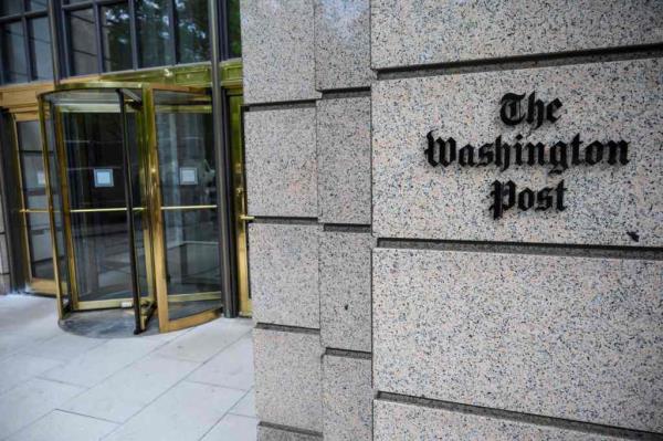 Sign at Washington Post headquarters