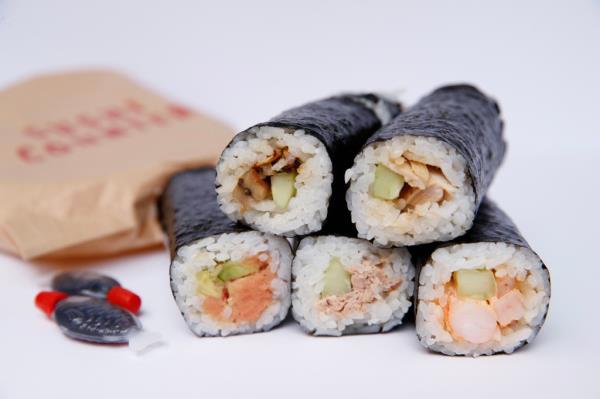 The sushi rolls sold at Sushi Counter. 