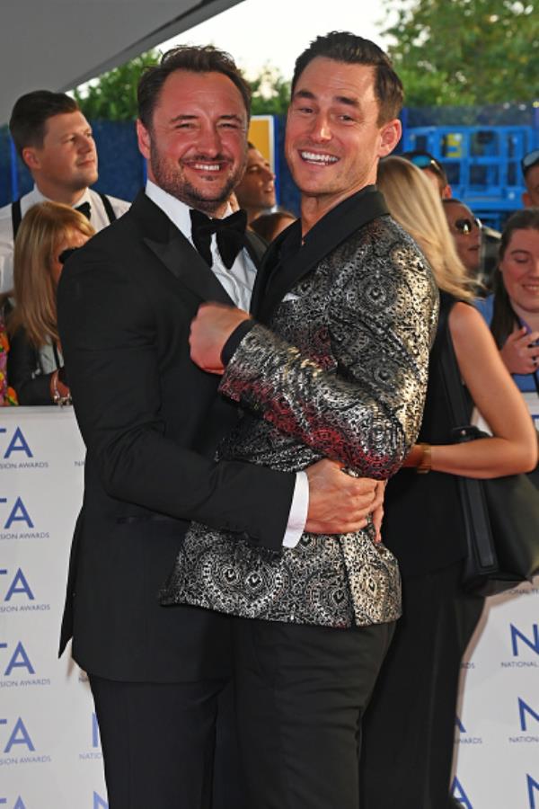 James Bye and James Farrar at the Natio<em></em>nal Television Awards