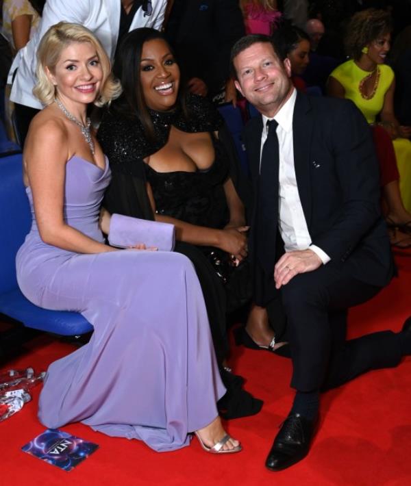 Holly Willoughby, Alison Hammond and Dermot O'Leary at the Natio<em></em>nal Television Awards