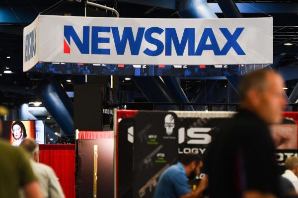 A Newsmax newsroom