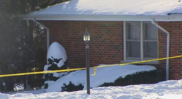 The crime scene is pictured.