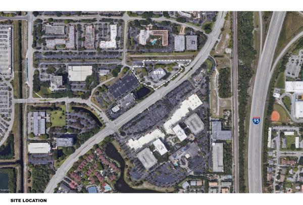 Aerial view of development