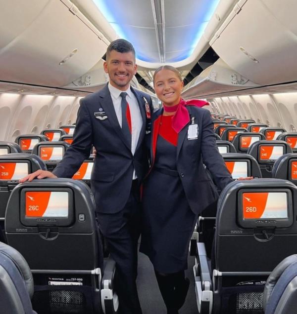Davies was a full-time flight attendant for Qantas Airways.