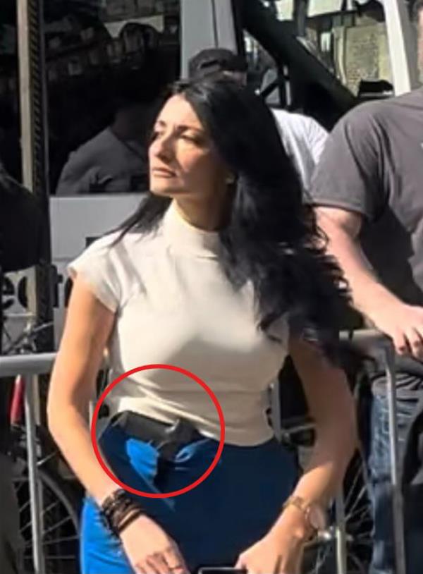 Inna Vernikov at the Oct. 12 rally