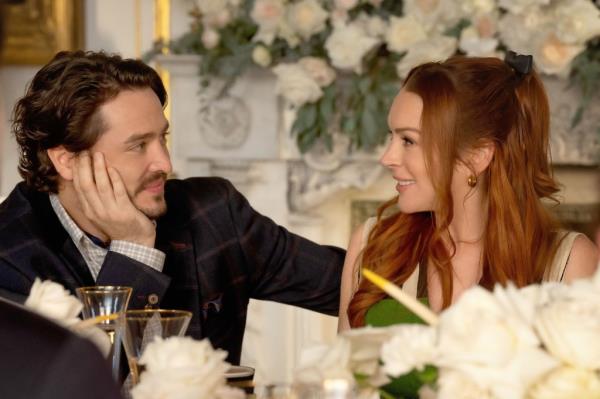 Alexander Vlahos and Lindsay Lohan in 