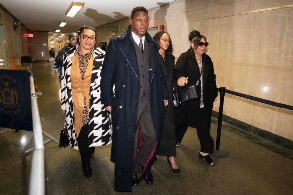 Jo<em></em>nathan Majors, 34, has denied Jabbari's charges against him, claiming she was the one who attacked him in March