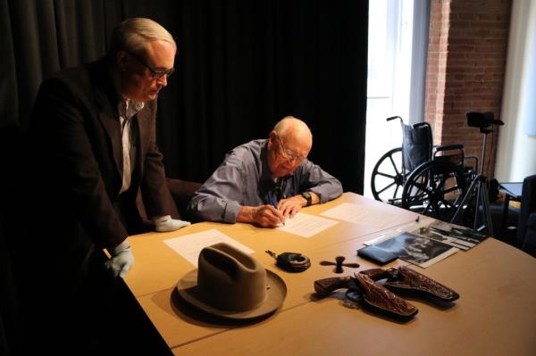 Boyd do<em></em>nated artifacts such as his firearms, cowboy hat, and the handcuffs used to restrain Lee Harvey Oswald to The Sixth Floor Museum at Dealey Plaza on May 22, 2023.