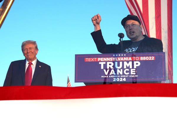 Elon Musk and Do<em></em>nald Trump