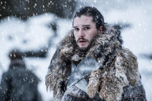 Kit Harington portraysJon Snow in a scene from the seventh season of HBO's 