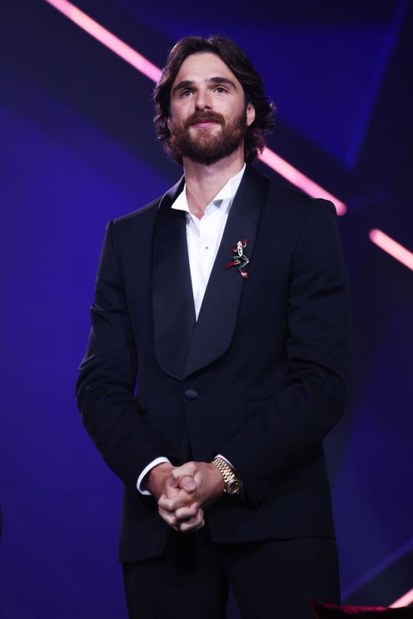 Jacob Elordi showed off his full beard on stage at the opening ceremony of the 2024 Marrakech Internatio<em></em>nal Film Festival.