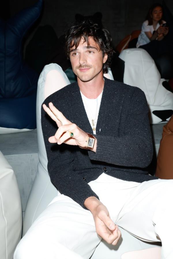 He was seen with a mustache at the Bottega Veneta RTW Spring 2025 as part of Milan Ready to Wear Fashion Week on Sept. 21, 2024 in Milan, Italy. 