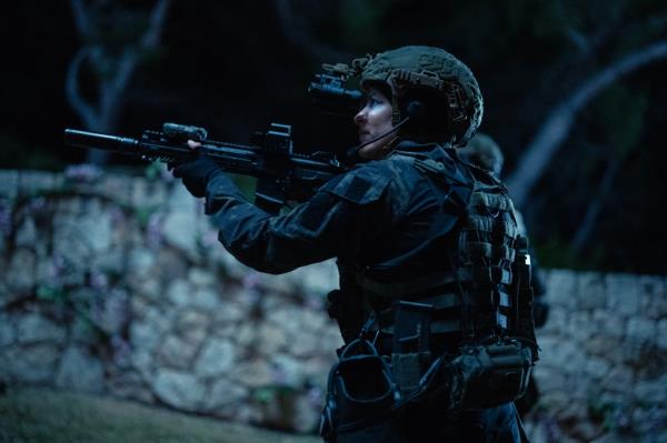 Jill Wagner as Bobby In Special Ops: Lioness, episode 8, season 1, streaming on Paramount+, 2023. Photo Credit: Luke Varley/Paramount+