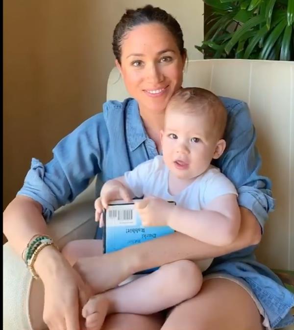 Meghan Markle with her son Archie on his first birthday in May 2020