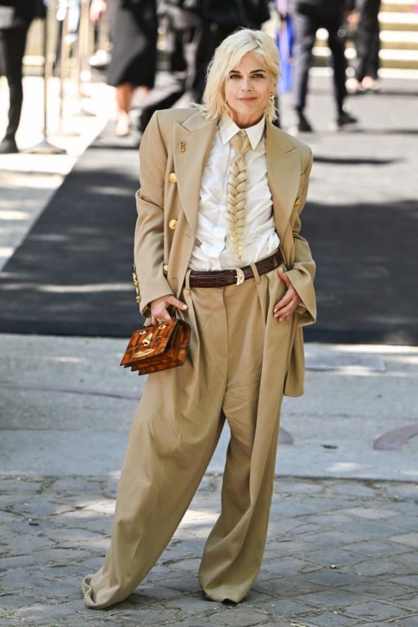 Selma Blair attends the Schiaparelli Haute Couture Fall/Winter 2024-2025 show as part of Paris Fashion Week 