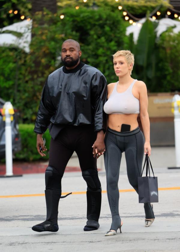 LOS ANGELES, CA - MAY 13: Kanye West and Bianca Censori are seen on May 13, 2023 in Los Angeles, California.  (Photo by Rachpoot/Bauer-Griffin/GC Images)