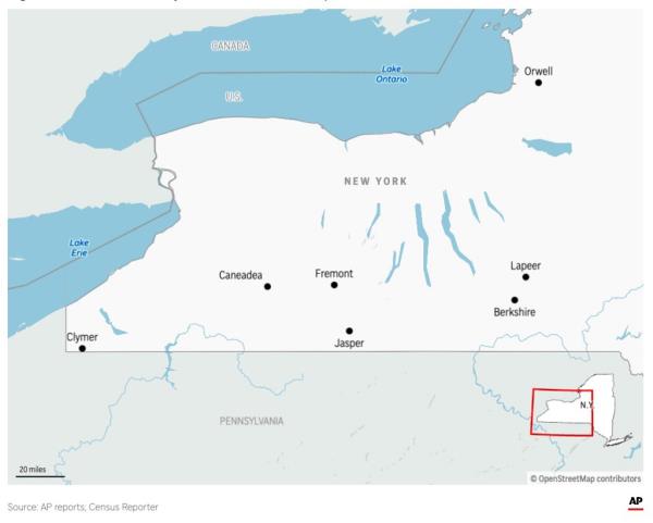 map of towns