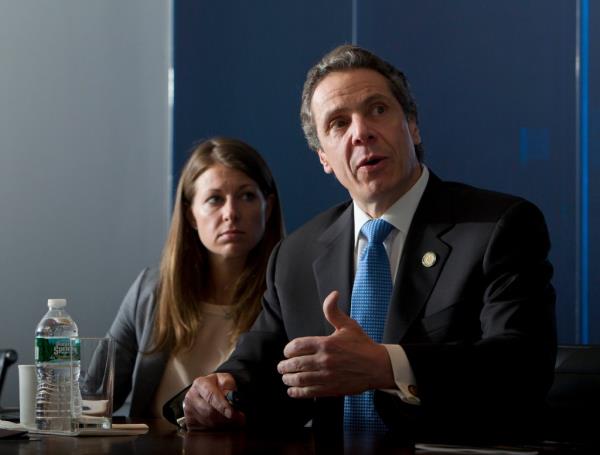 Melissa DeRosa and Andrew Cuomo