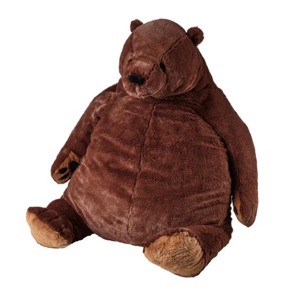 Djungelskog the stuffed bear is one of the most highly desired items at Ikea.