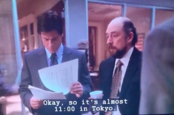 Toby (Richard Schiff) and Sam (Rob Lowe) in 