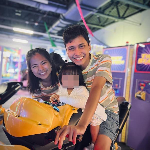 Derrick Cristobal  and his family