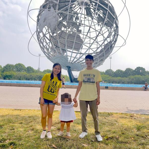 Derrick Cristobal  and his family
