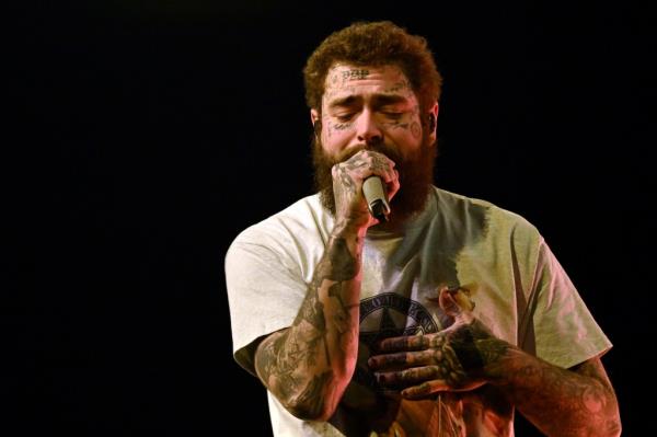 Post Malone performs during The American Rodeo in Texas on March 9, 2024.