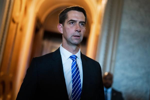 Sen. Tom Cotton called for the deportation of foreigners expressing support for Hamas. 