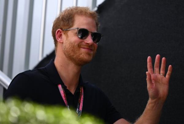 AUSTIN, TEXAS - OCTOBER 22: Prince Harry, Duke of Sussex walks in the Paddock prior to the F1 Grand Prix of United States at Circuit of The Americas on October 22, 2023 in Austin, Texas. (Photo by Clive Mason - Formula 1/Formula 1 via Getty Images)