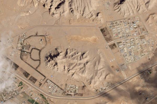This satellite image from Planet Labs PBC shows Iran's nuclear site in Isfahan, Iran, April 4, 2024. 