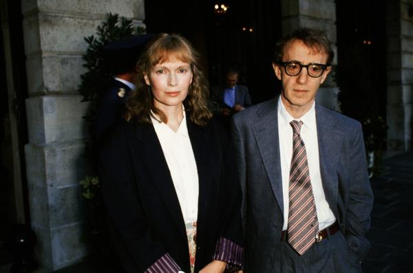 Mia Farrow and Woody Allen in 1989