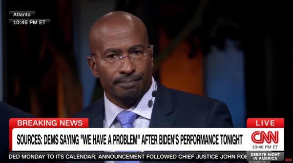 Van Jo<em></em>nes said of Biden “But he had a test, to me, to<em></em>night to restore co<em></em>nfidence … and he failed to do that.”