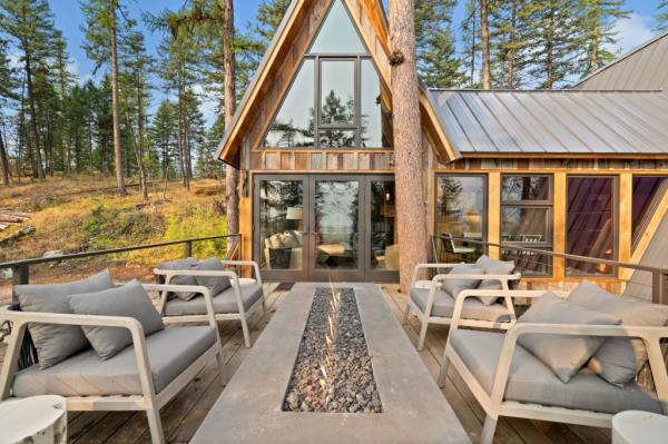 This luxury tree house was designed to be a guest house on the 20 acre property