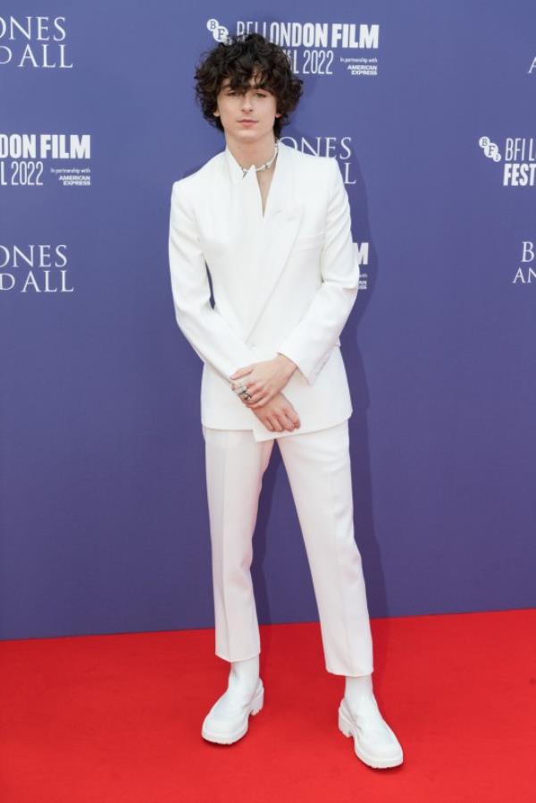 LONDON, UNITED KINGDOM - OCTOBER 08: Actor Timothee Chalamet attends the special presentation of 'Bo<em></em>nes and All' at the Royal Festival Hall during the 66th BFI Lo<em></em>ndon Film Festival in London, United Kingdom on October 08, 2022. (Photo by Wiktor Szymanowicz/Anadolu Agency via Getty Images)
