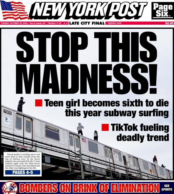front page new york post 