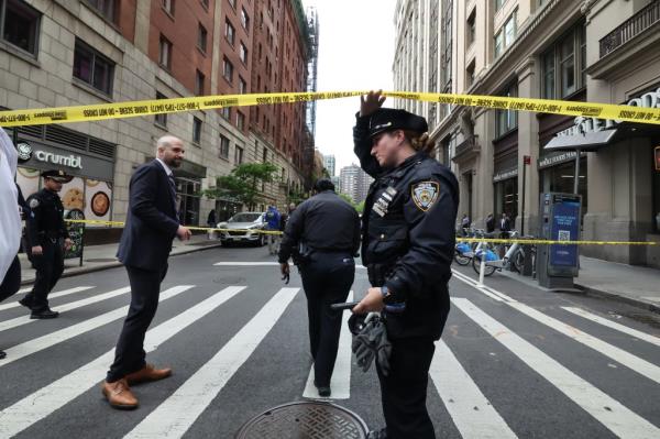 The shooting took place in Manhattan Tuesday afternoon. 