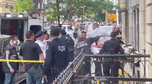 The suspect was taken to a nearby hospital and pro<em></em>nounced dead. 