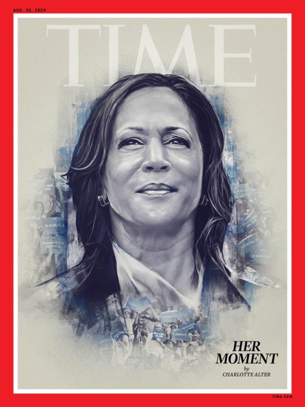 Kamala Harris on the cover of TIME magazine for 'The reintroduction of Kamala Harris' article by Charlotte Alter