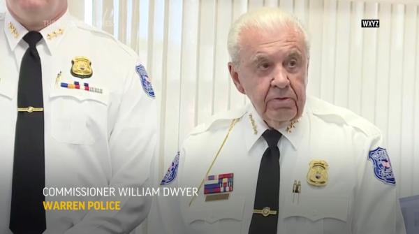 Police Commissio<em></em>ner William Dwyer at a press co<em></em>nference a<em></em>bout the caught-on-camera attack.