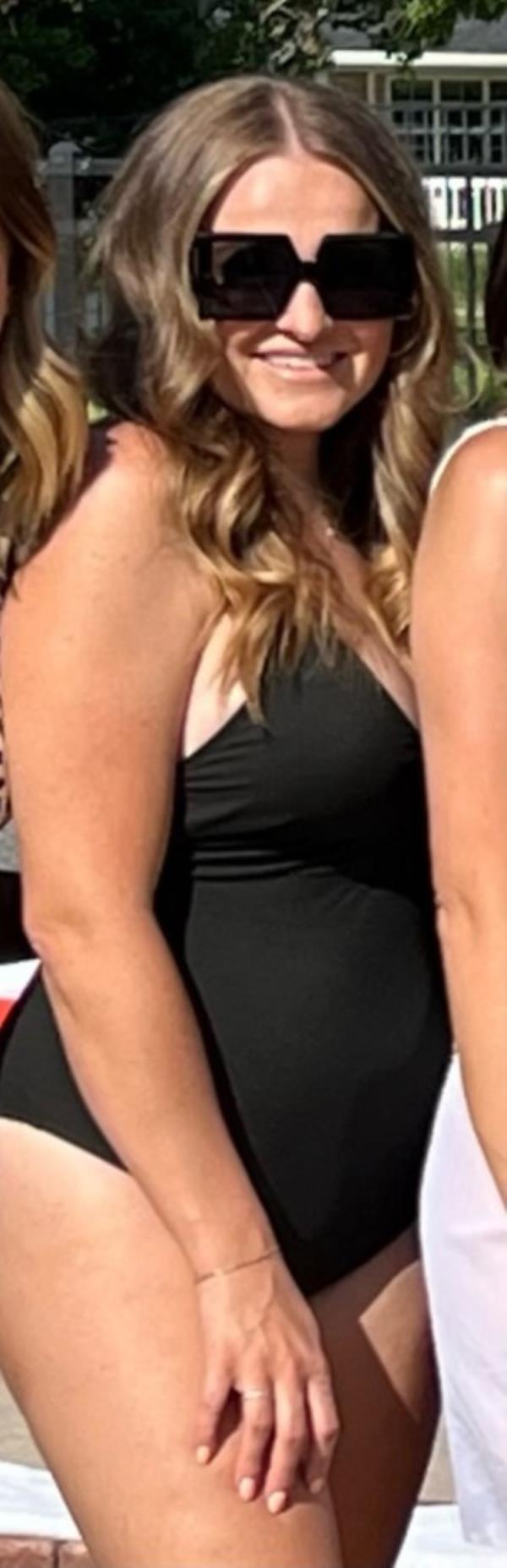 Mariah Hopkins, 32, before weight loss drugs.