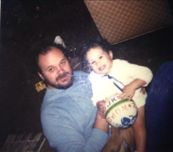 Meghan Markle with her father Thomas Markle in an Instagram post from March 14, 2013
