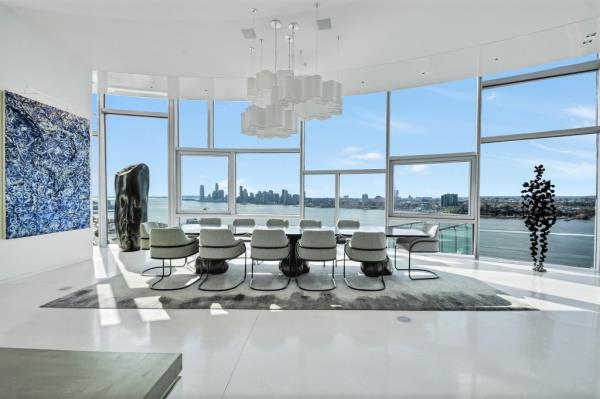 The dining area.