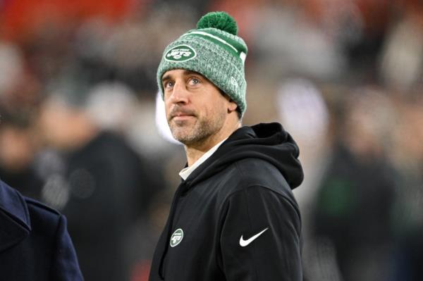 Jets quarterback Aaron Rodgers.