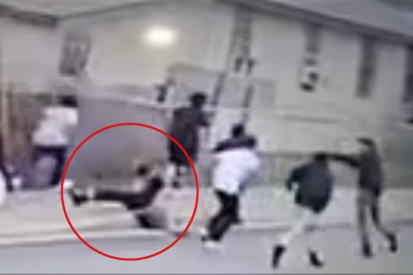 Teens attack an elderly woman.