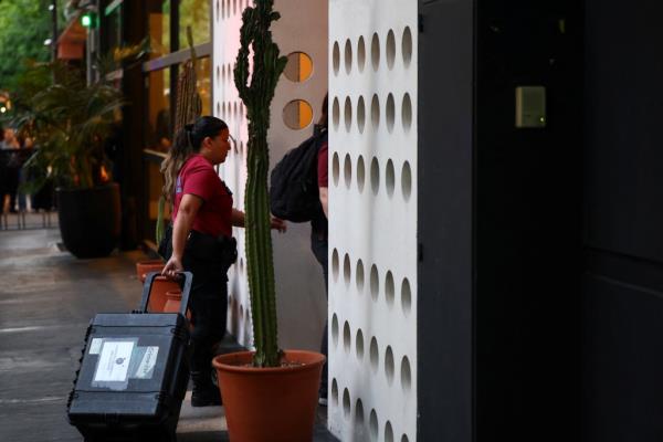 First respo<em></em>nders work near the hotel wher<em></em>e Liam Payne, former One Direction member, was found dead, in Buenos Aires, Argentina, October 16, 2024.