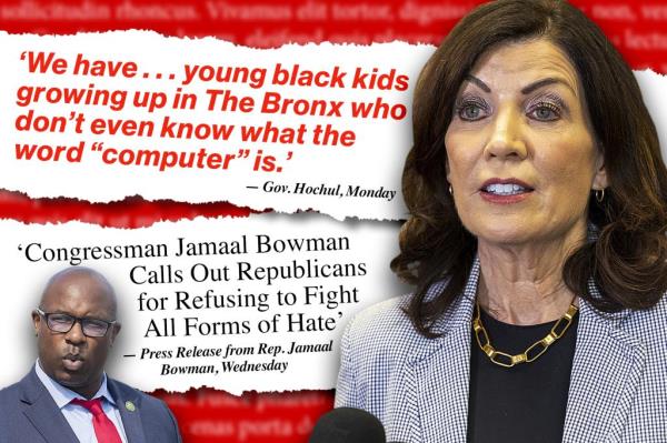 本周弥天大谎：凯西·霍赫尔(Kathy Hochul)揭露了她的种族偏见，众议员贾马尔·鲍曼(jamal Bowman)对犹太历史的抨击等等