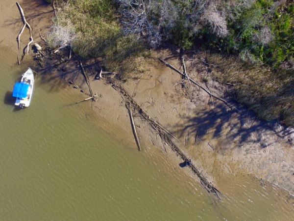 The remains of the Clotilda, the last docu<em></em>mented slave ship, lies in Mobile County Ala. on Jan 2, 2018.