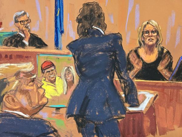 Stormy Daniels testified in the trial a<em></em>bout her affair with Trump.